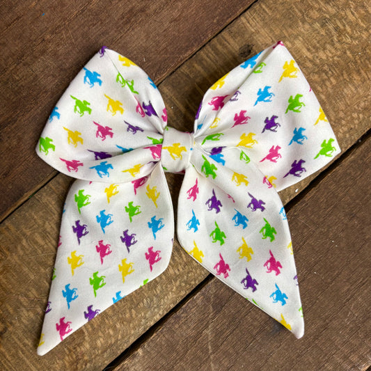 Neon Derby Hair Bow