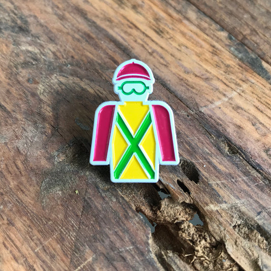 Jockey Silk Lapel Pin